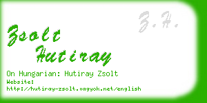 zsolt hutiray business card